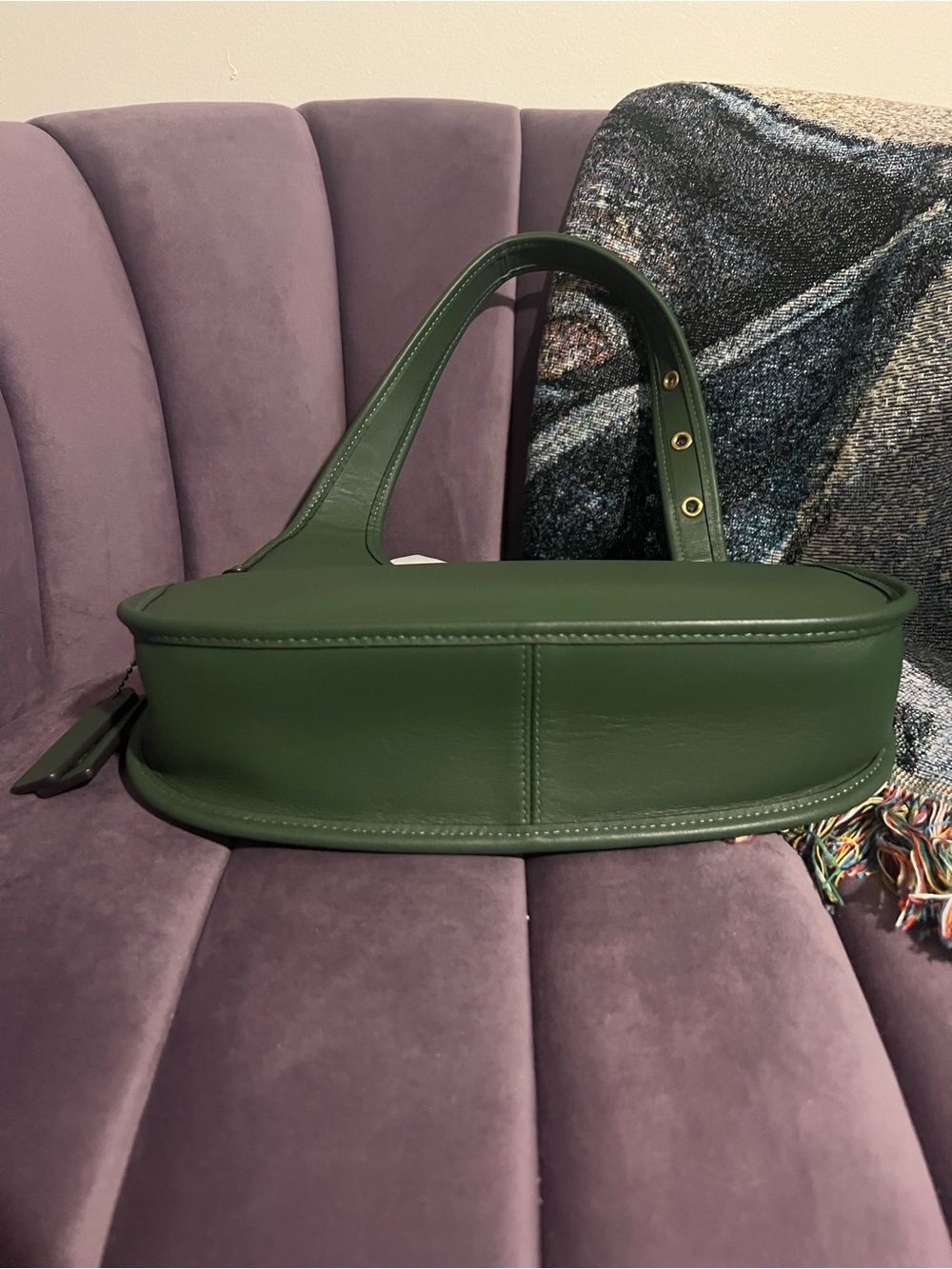 Coach Cashin Carry Crescent, Limited Re-Edition 1973, Hunter Green CY923 EUC - Picture 5 of 7